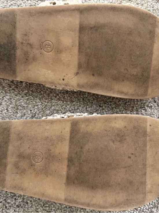 Universal Thread Cream Woven Double-Buckle Slide Sandals - Picture 6 of 6